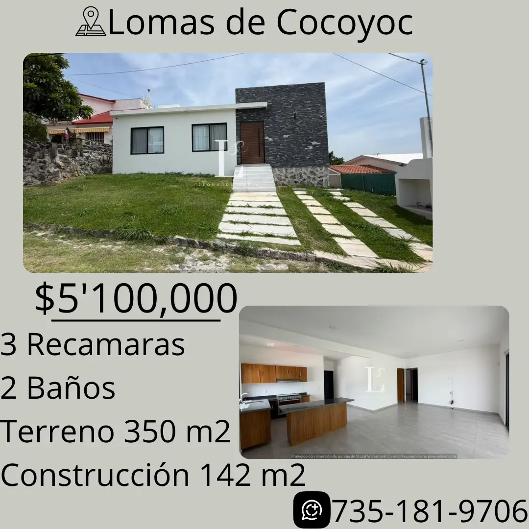 Casa en venta en Lomas de Cocoyoc, Atlatlahucan — foto 1 de 26