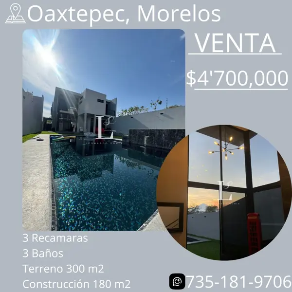 Casa en venta en Real de Oaxtepec, Yautepec, Morelos