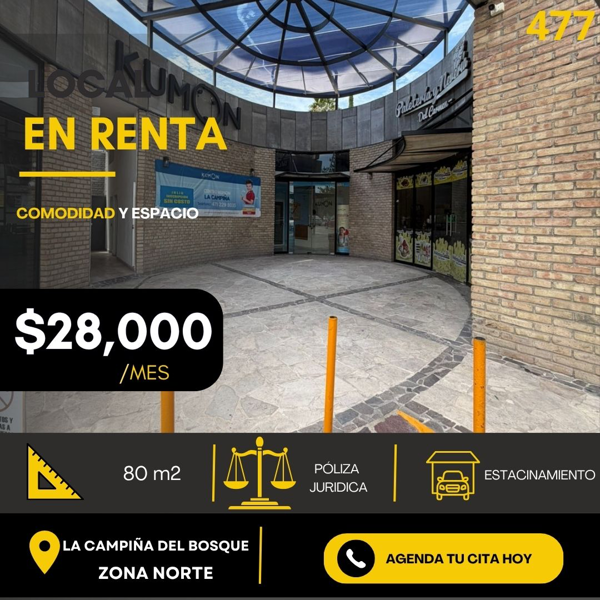Local en renta en Plaza Via Aurelia en León, Guanajuato