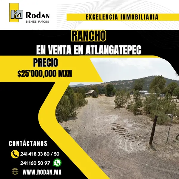 Terreno en venta en Atlangatepec, Atlangatepec, Tlaxcala