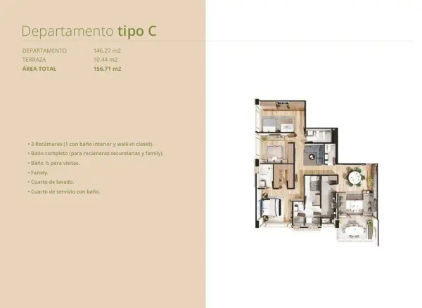 Departamento en venta en Bosque Real, Huixquilucan — foto 2 de 15