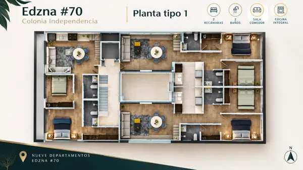 Departamento en venta en Independencia, Benito Juárez — foto 3 de 4