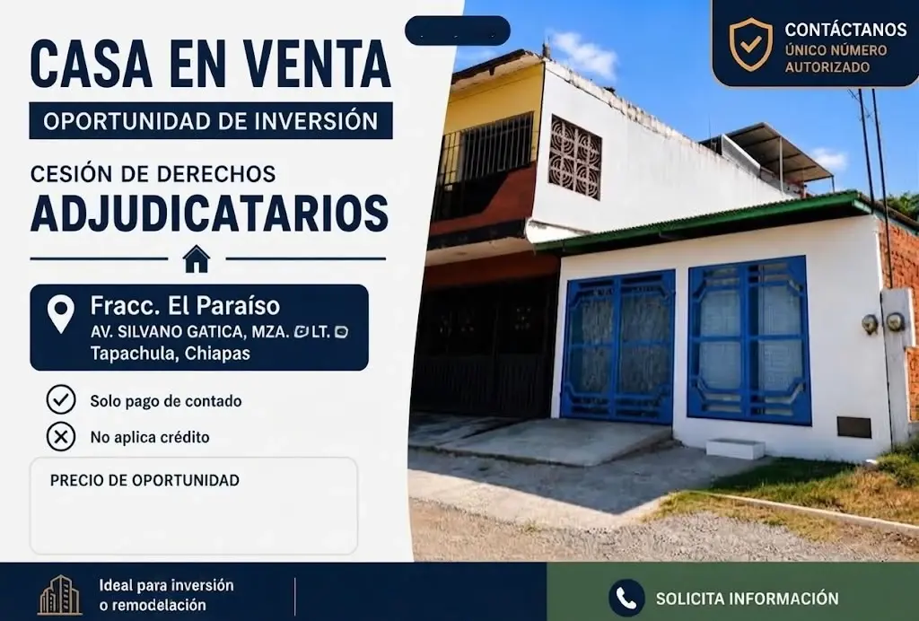 Casa en venta en El Paraiso, Tapachula — foto 1 de 6