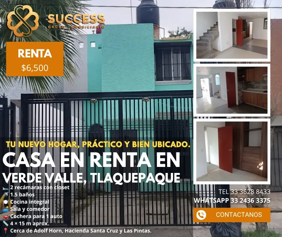 Casa en renta en Verde Valle, San Pedro Tlaquepaque — foto 1 de 8