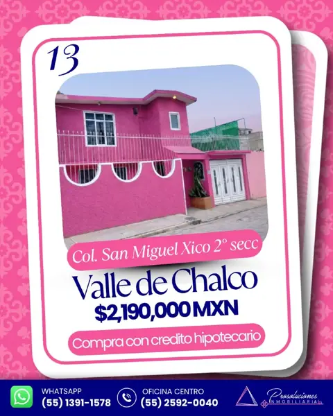 Casa en venta en San Miguel Xico, Valle de Chalco Solidaridad, México