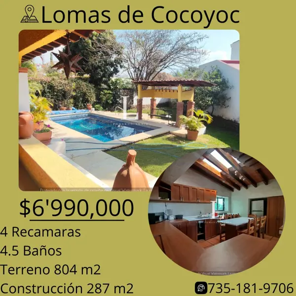 Casa en venta en Lomas de Cocoyoc, Atlatlahucan, Morelos