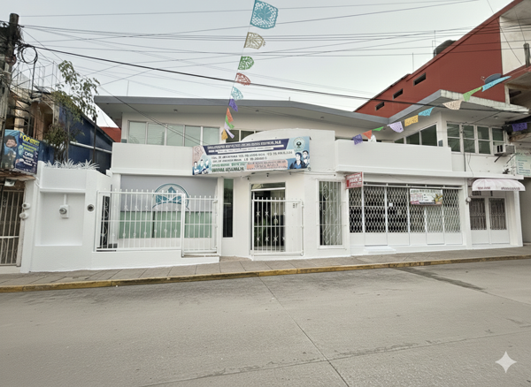Edificios de 2 niveles en el centro de palenque