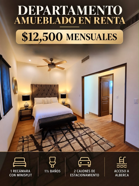 Departamento amueblado y equipado en Santa Bárbara