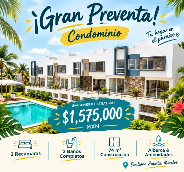 Casa totalmente nueva en Emiliano Zapata con amenidades.