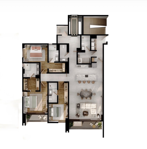 Departamento en venta en Del Valle, San Pedro Garza García — foto 2 de 10