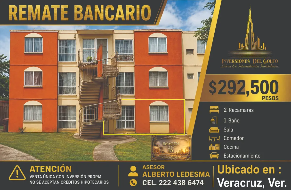 Departamento en venta en Hacienda Sotavento, Veracruz — foto 1 de 13
