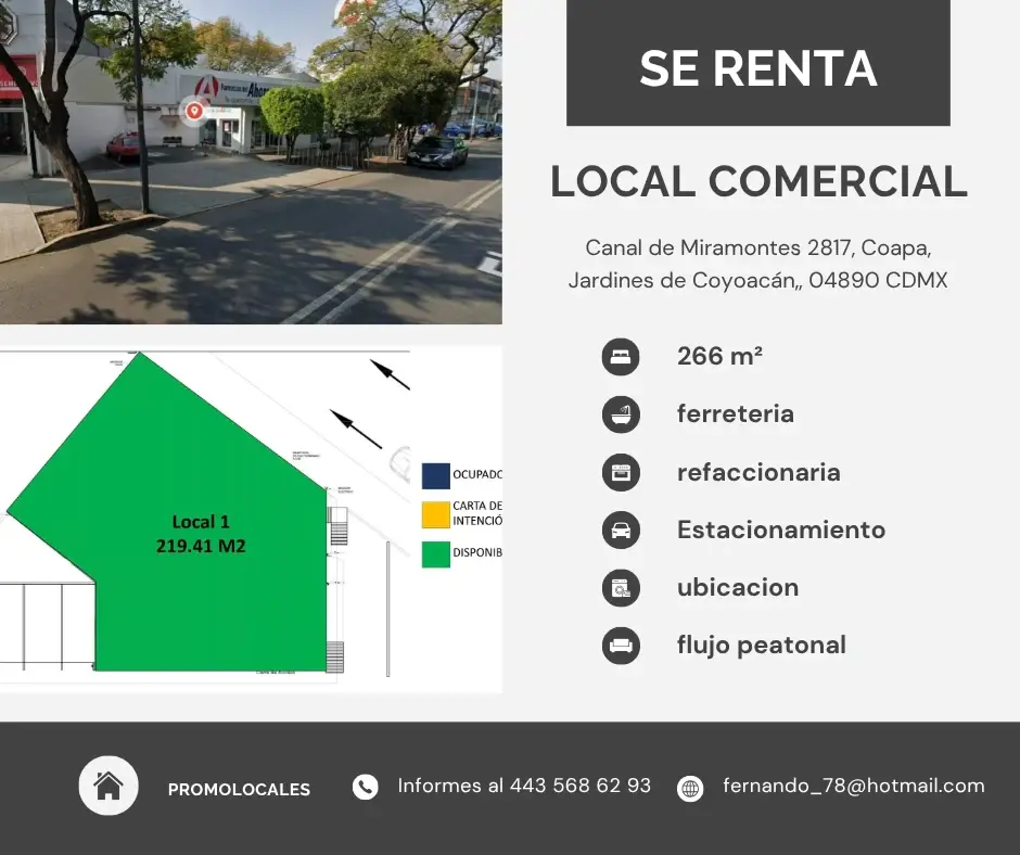 Local en renta en Jardines de Coyoacán, Coyoacán — foto 1 de 4