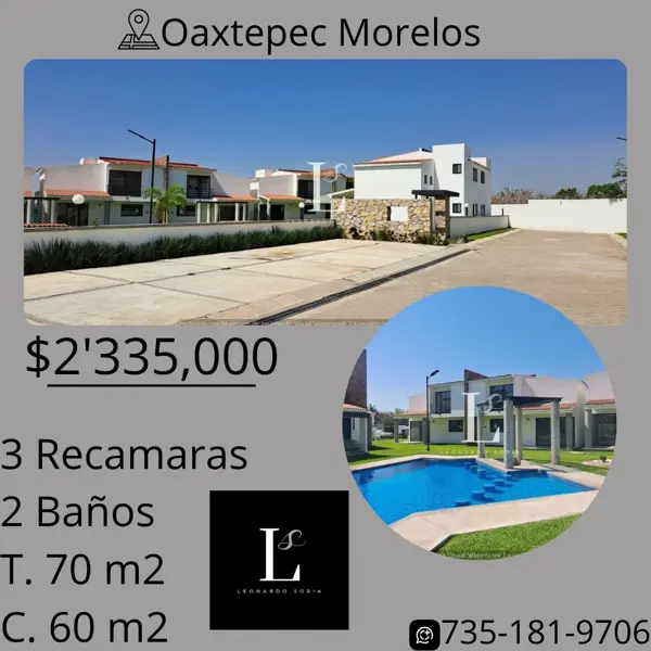 Casa en venta en Oaxtepec Centro, Yautepec, Morelos