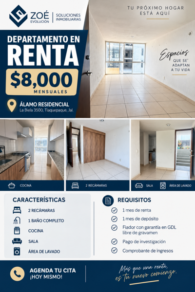 Depa en renta Cerca de Lázaro Cárdenas