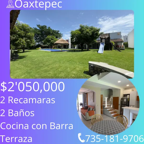 Casa en venta en Oaxtepec Centro, Yautepec, Morelos