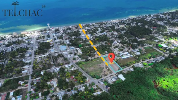 VENDO TERRENO DE 132M2 CON ACCESO DIRECTO A LA PLAYA EN TELCHAC PUERTO, YUCATÁN