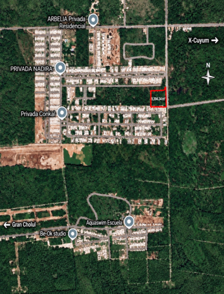 TERRENO EN VENTA EN CONKAL | 9,394 M² JUNTO A TAMORA, NADIRA Y NATIVA | IDEAL PARA DESARROLLO RESIDE