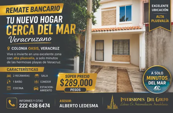 Casa en Remate Hipotecario en Cosoleacaque: Residencial las Olas