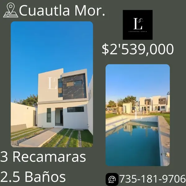 Casa en venta en Emiliano Zapata, Cuautla, Morelos