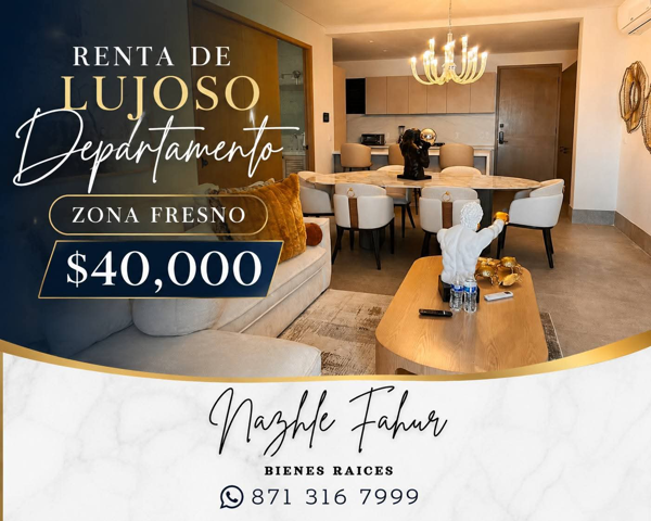 Departamento en renta en Residencial el Fresno, Torreón, Coahuila de Zaragoza