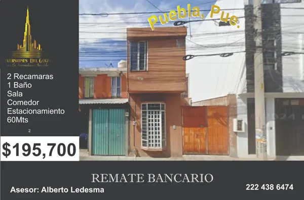 Casa en Santa Isabel Castillotla - Oportunidad de Adquisición por Remate en Puebla
