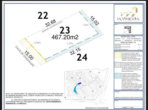Terreno en venta en La Vinícola Residencial, Torreón — foto 2 de 9