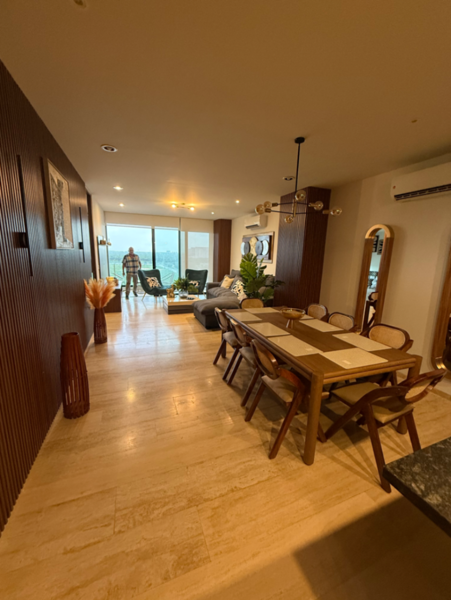 Departamento amueblado y equipado en renta en Townsquare, Mérida | 3 habitaciones