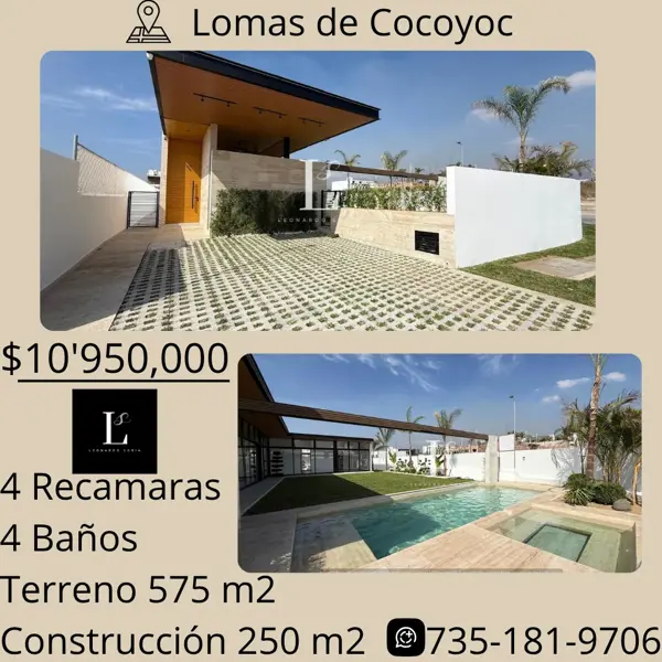 Casa en venta en Lomas de Cocoyoc, Atlatlahucan, Morelos