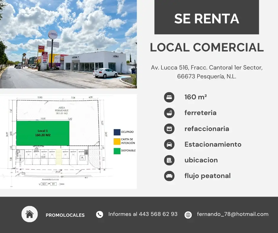 Local en renta en Cantoral, Pesquería — foto 1 de 3