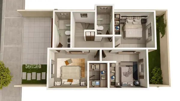 Casa nueva de 3 recámaras en venta en Saltillo, con jardín posterior y cochera. Modelo Ventura