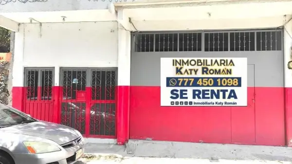 BODEGA EN RENTA/VENTA DE ALMACENAJE Y VENTA AL PÚBLICO, JIUTEPEC MORELOS.