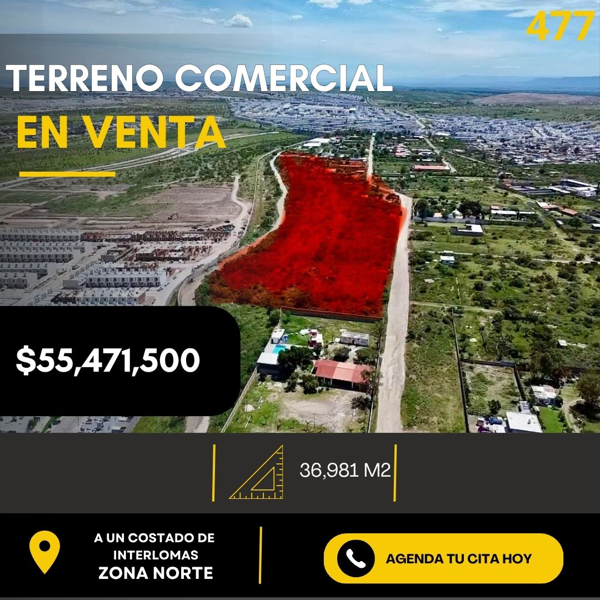 Venta de Terreno Comercial en Interlomas, León