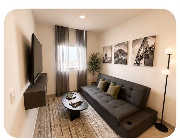 Departamento Amueblado en Venta, Torre Arena Calzada, Centro de Mty. — foto 1 de 12