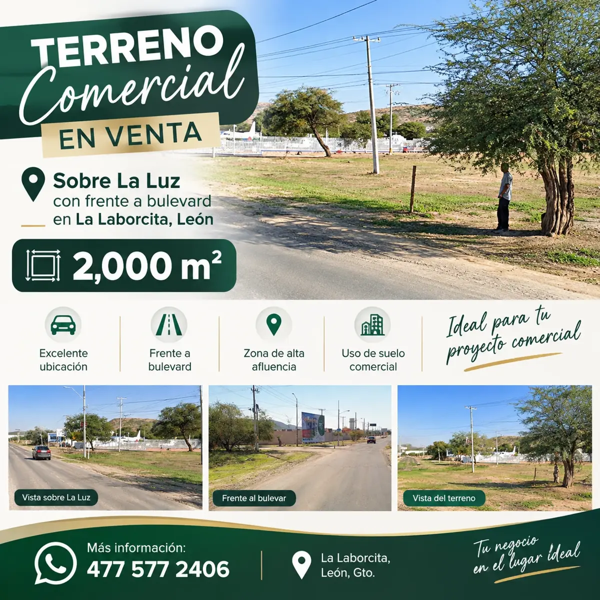 Terreno en venta en La Laborcita, León — foto 1 de 6