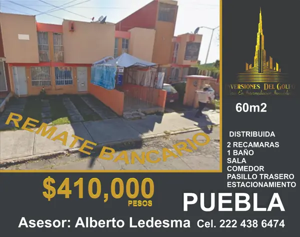 Casa en Remate Bancario en Los Héroes de Puebla, Puebla