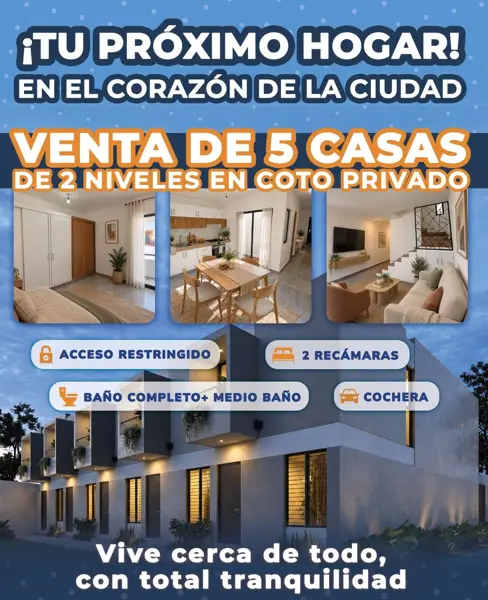 CASA EN VENTA EN COTO PRIVADO EN EL CENTRO DE COLIMA