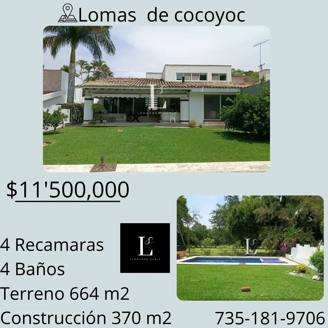 Casa en venta en Lomas de Cocoyoc, Atlatlahucan — foto 1 de 29