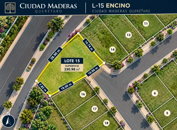 TERRENO EN VENTA EN CIUDAD MADERAS EL MARQUÉS, QUERÉTARO