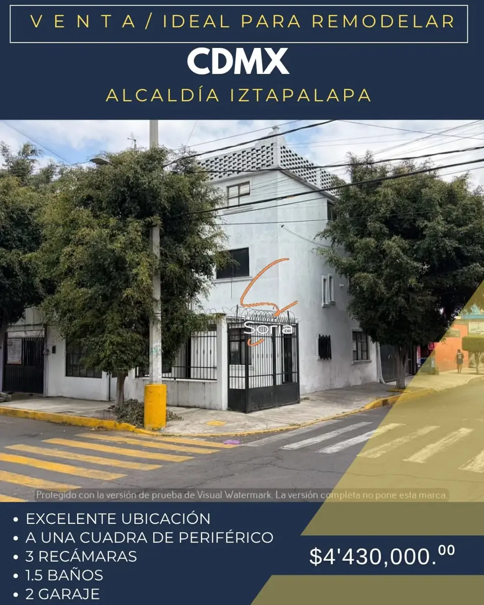 Casa en venta en Constitucion de 1917, Iztapalapa — foto 1 de 31