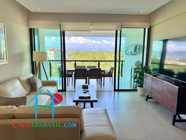 Departamento en La Isla, en renta vacacional con acceso a playa