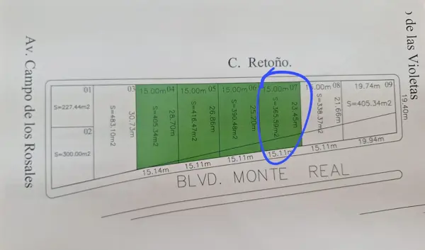 Terreno Comercial en Venta  Campo Nuevo de Zaragoza, Torreón