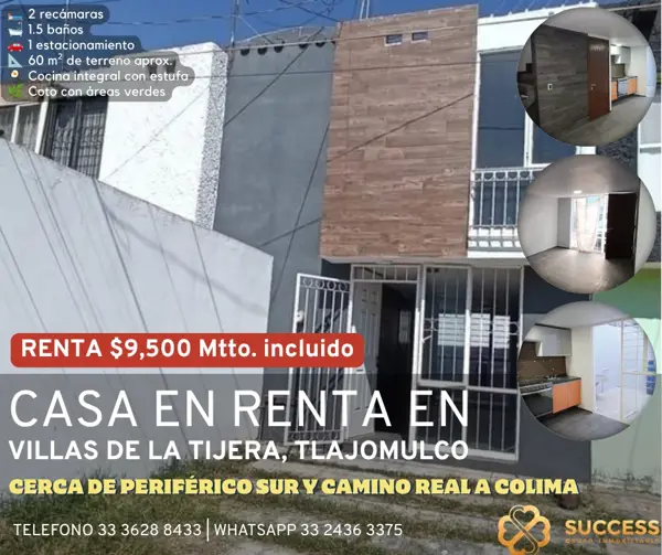 Casa en Renta – Villas de la Tijera, La Tijera, Jalisco