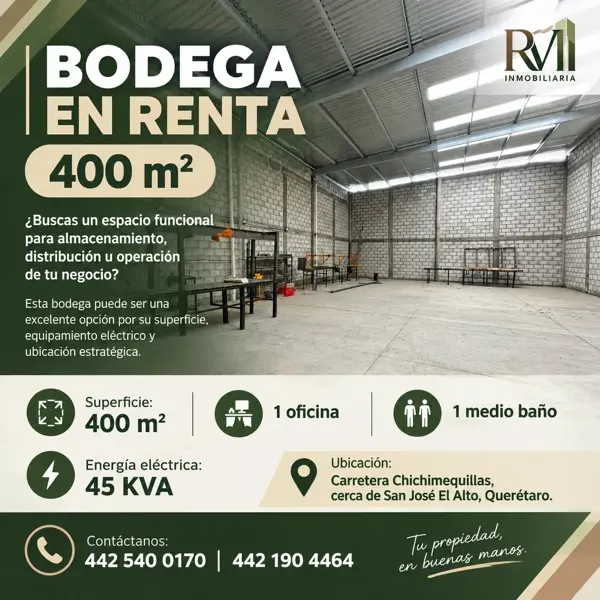 Bodega en renta en Chichimequillas, El Marqués, Querétaro