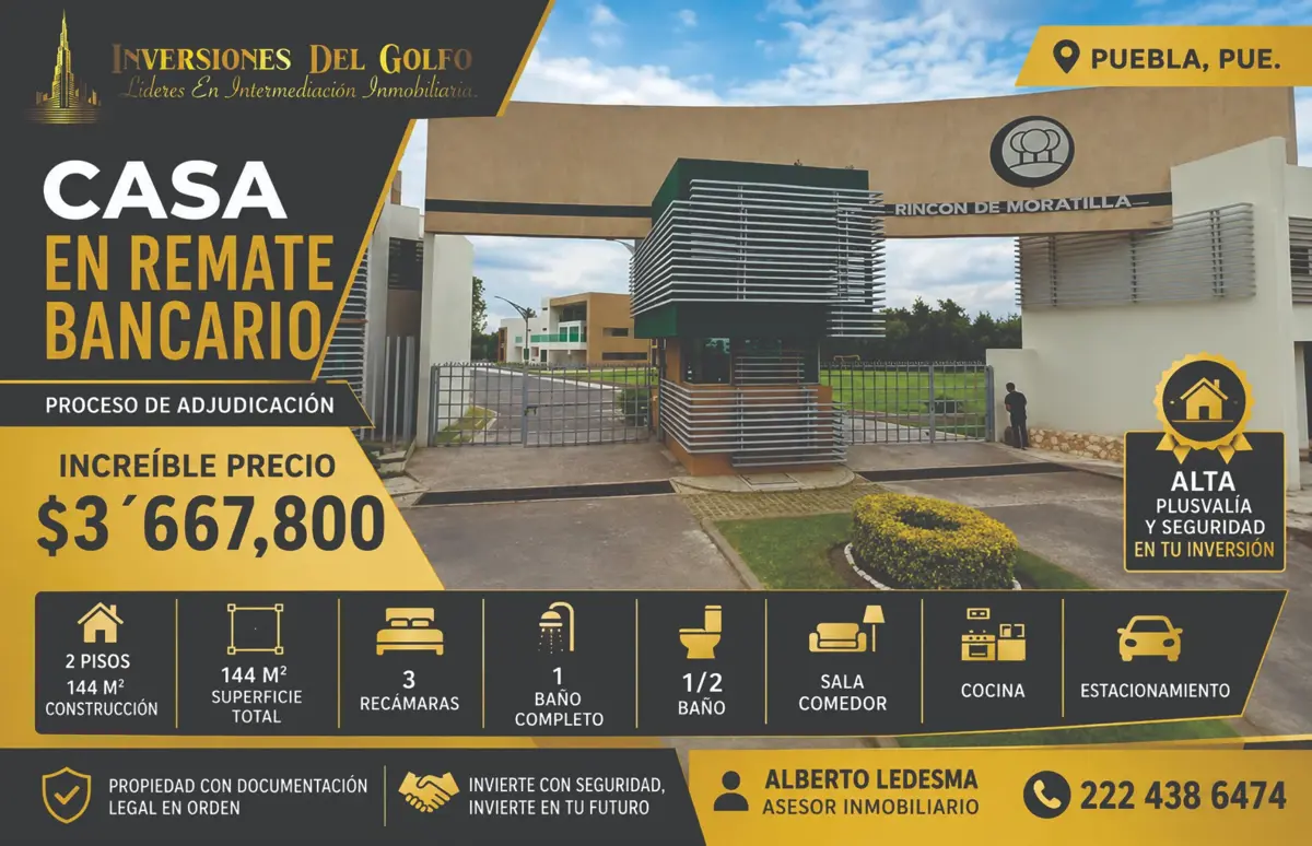 Casa en venta en Rincón de Moratilla, Puebla — foto 1 de 10