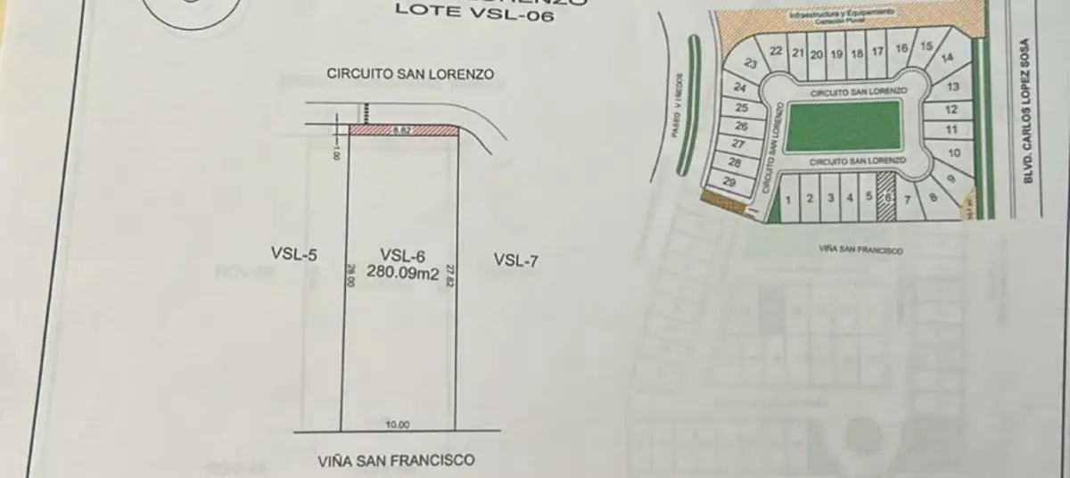 Terreno en venta en Los Viñedos, Torreón