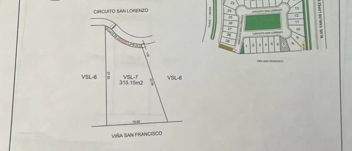 Terreno en venta en Los Viñedos, Torreón