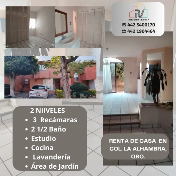 Casa en renta en La Alhambra, Querétaro, Querétaro