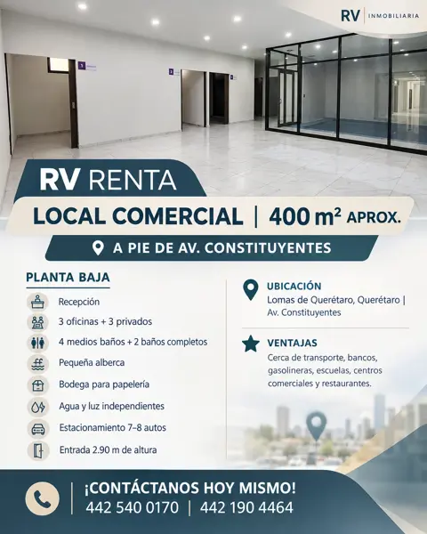 Local en renta en Lomas de Queretaro, Querétaro, Querétaro