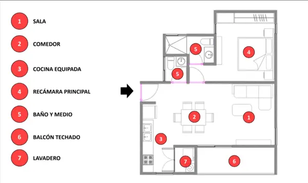 Departamento en venta en Xcumpich, Mérida — foto 2 de 17