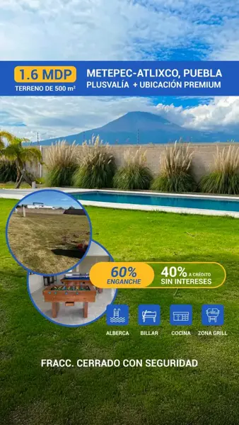 Terreno en venta en Metepec, Atlixco — foto 2 de 6